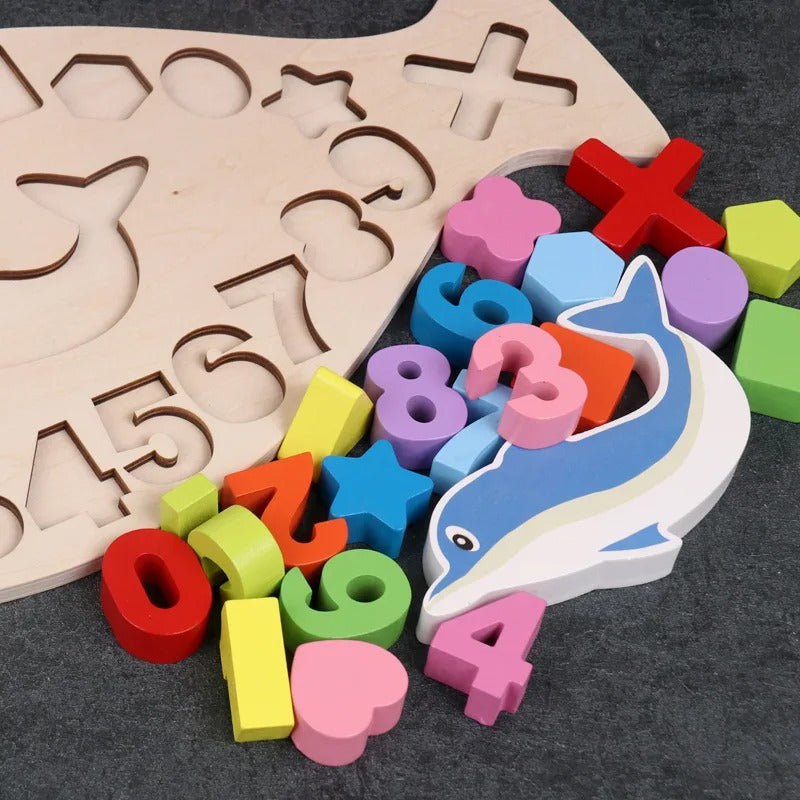 Wooden Dolphin Balance Board - C01 - Default Title - Odeez | Educational Toys Pakistan 