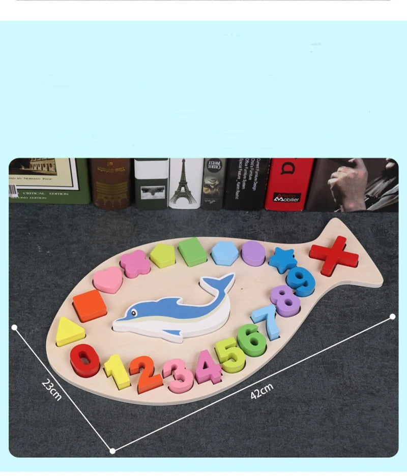 Wooden Dolphin Balance Board - C01 - Default Title - Odeez | Educational Toys Pakistan 