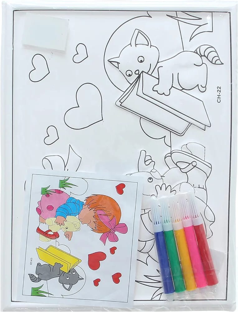 DIY Coloring Activity Plastic Frame - 554 - Default Title - Odeez | Educational Toys Pakistan 