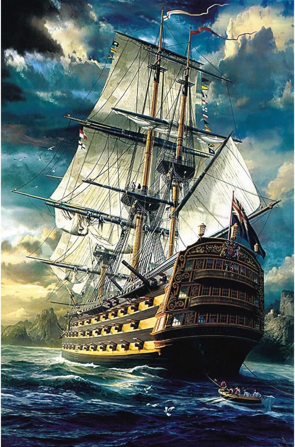Sailing Ship Jigsaw Puzzle 1000 Piece - A65 - Default Title - Odeez | Educational Toys Pakistan 
