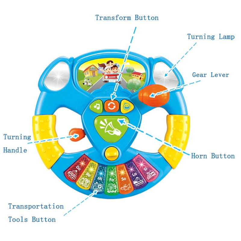 My Baby Steering Wheel - 868 - Default Title - Odeez | Educational Toys Pakistan 