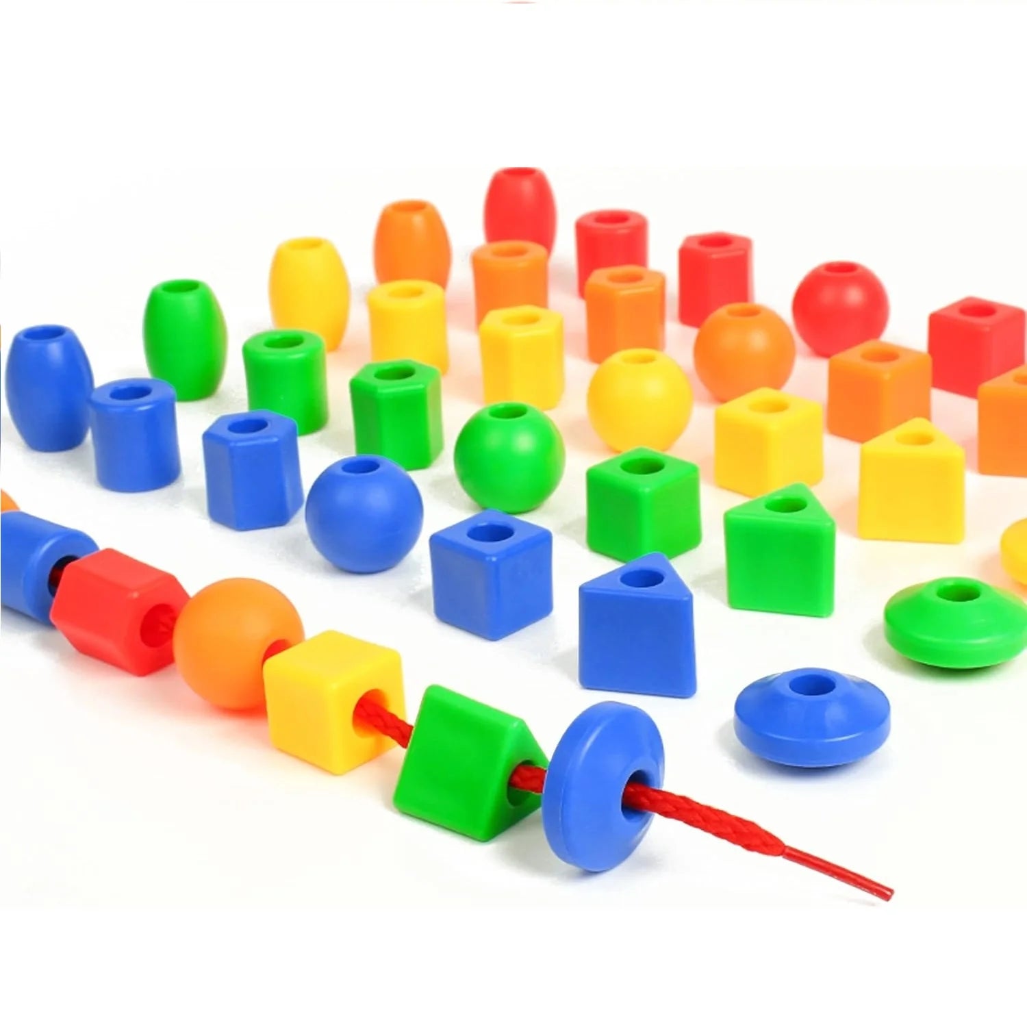 Geometrical Lacing Beads Small - 071