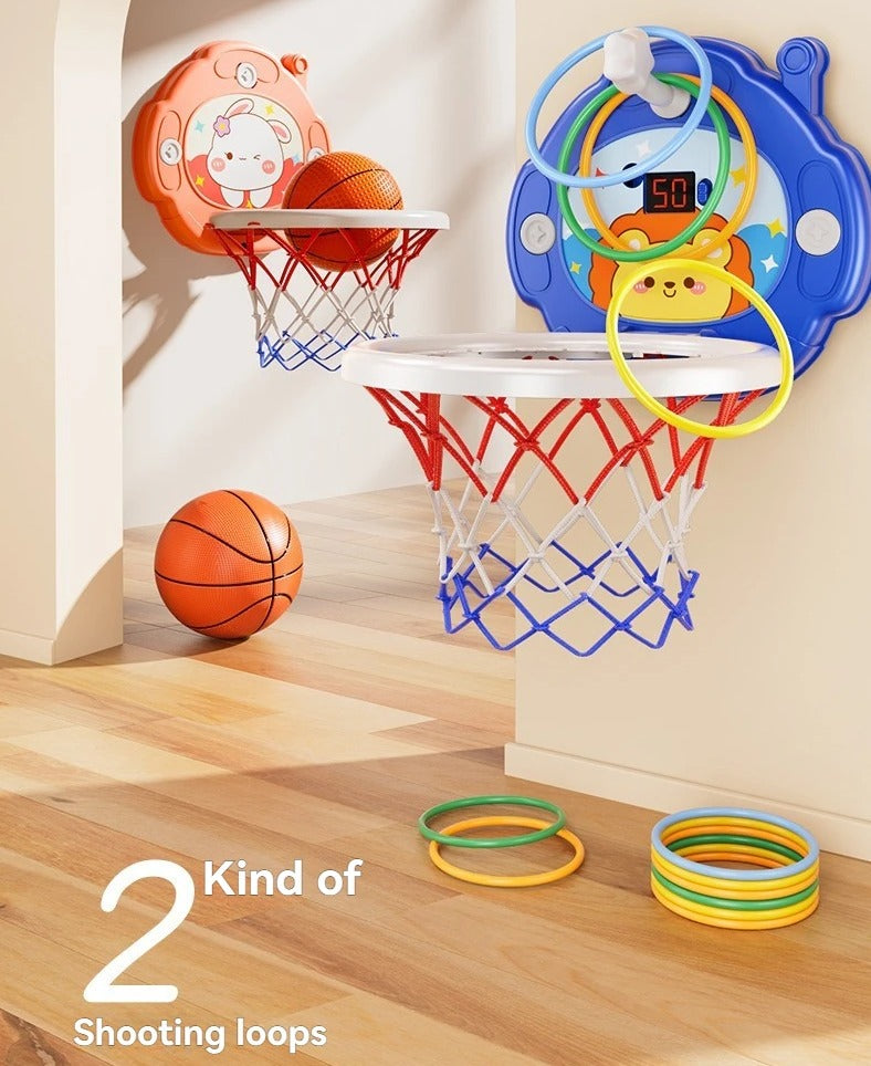 Mini Indoor Basketball Hoop Scoring Pretend Play Kit - 25B