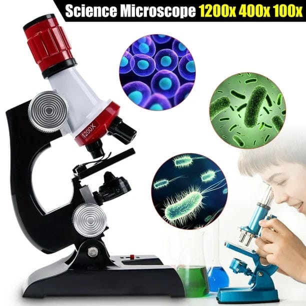 Fun & Learn Microscope for Kids 1200X - 128
