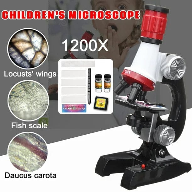 Fun & Learn Microscope for Kids 1200X - 128