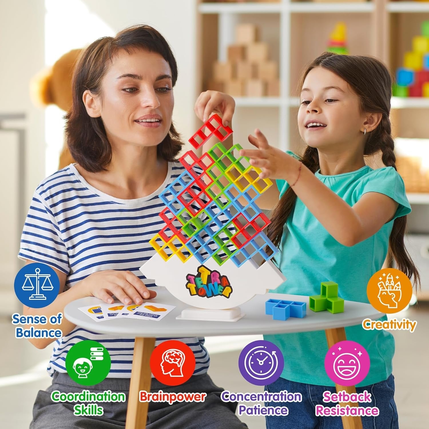 Tetra Tower Balance Stacking Blocks 16 Pieces - 224
