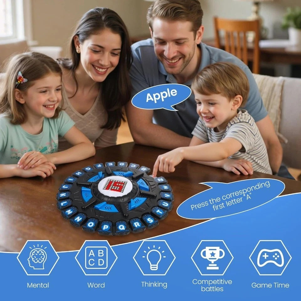 Alphabet Chess Board with Timer Fast Tapple Word Challenge Family Game - 813