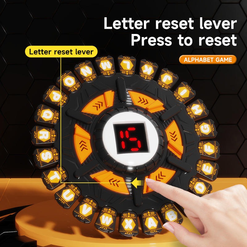 Alphabet Chess Board with Timer Fast Tapple Word Challenge Family Game - 813