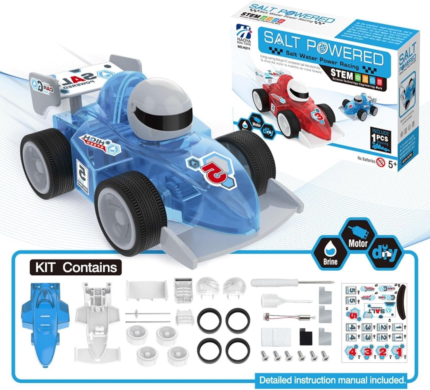 DIY STEM Salt Water Powered Racing Car Kit - 211
