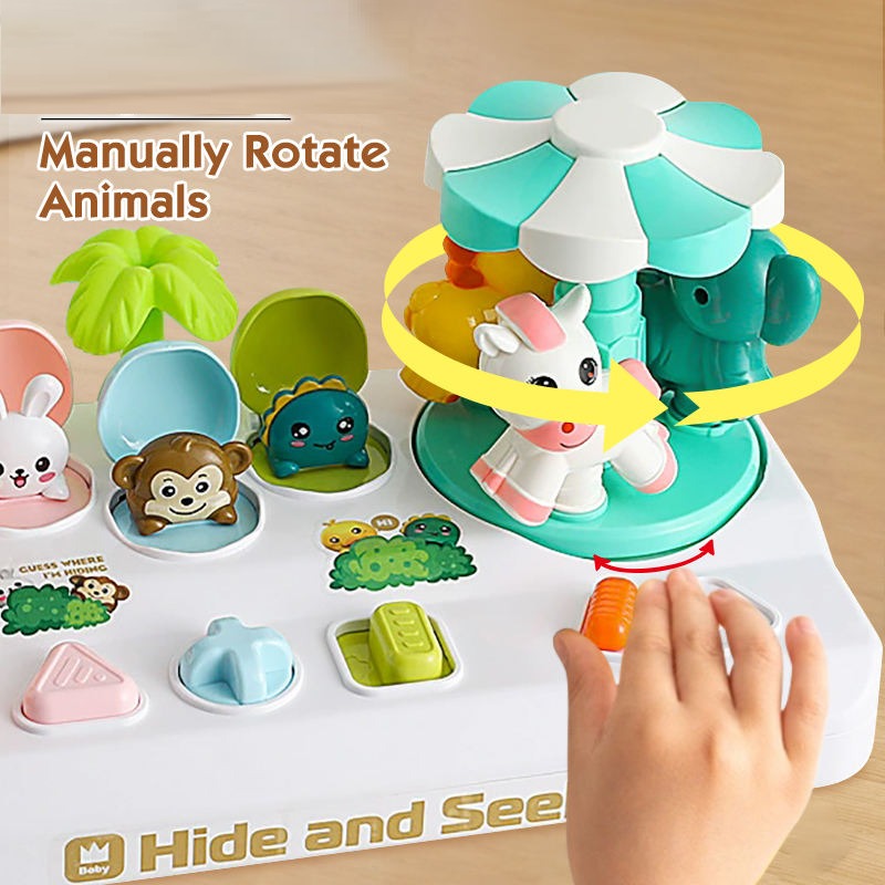 Pop Up Hide & Seek Animal Puzzle - 019