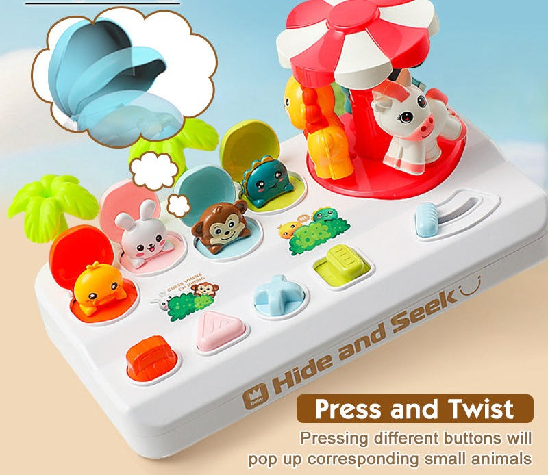 Pop Up Hide & Seek Animal Puzzle - 019