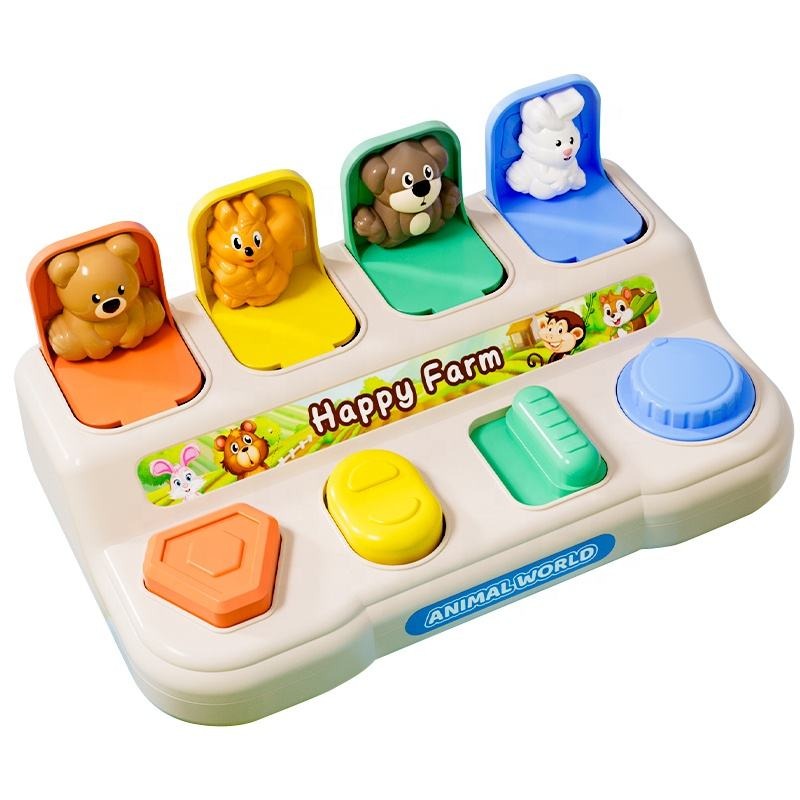 Cute Farm Animal Pop-Up Puzzle Press & Twist - B24