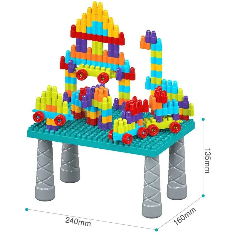 DIY Interlocking Building Block Table Play Set 289 Piece - 012