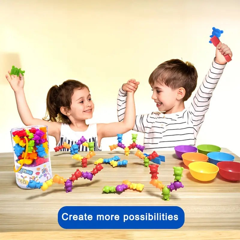 42 Piece Bear Color Classification Sorting Puzzle - 530