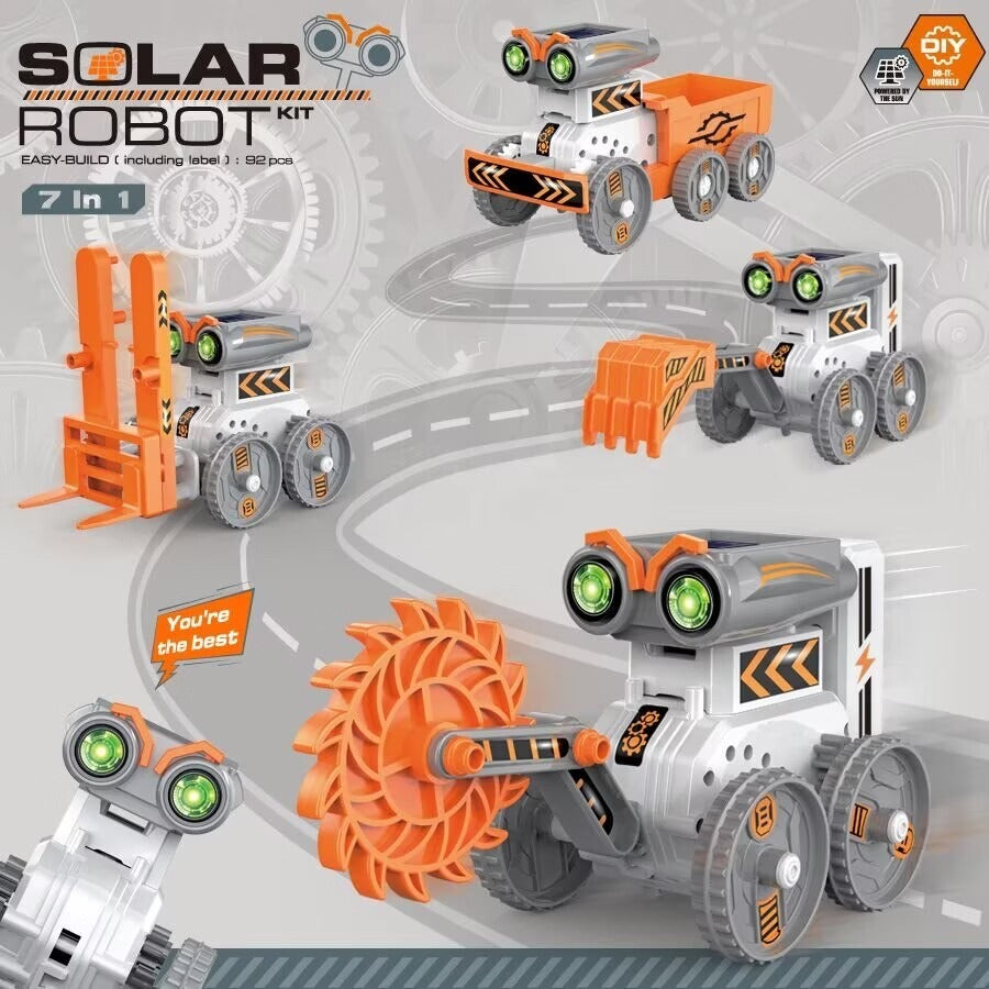 DIY 7 in 1 Solar Robot Science Experiment Kit - 705
