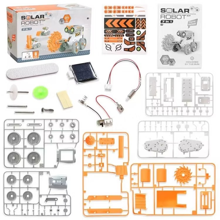DIY 7 in 1 Solar Robot Science Experiment Kit - 705