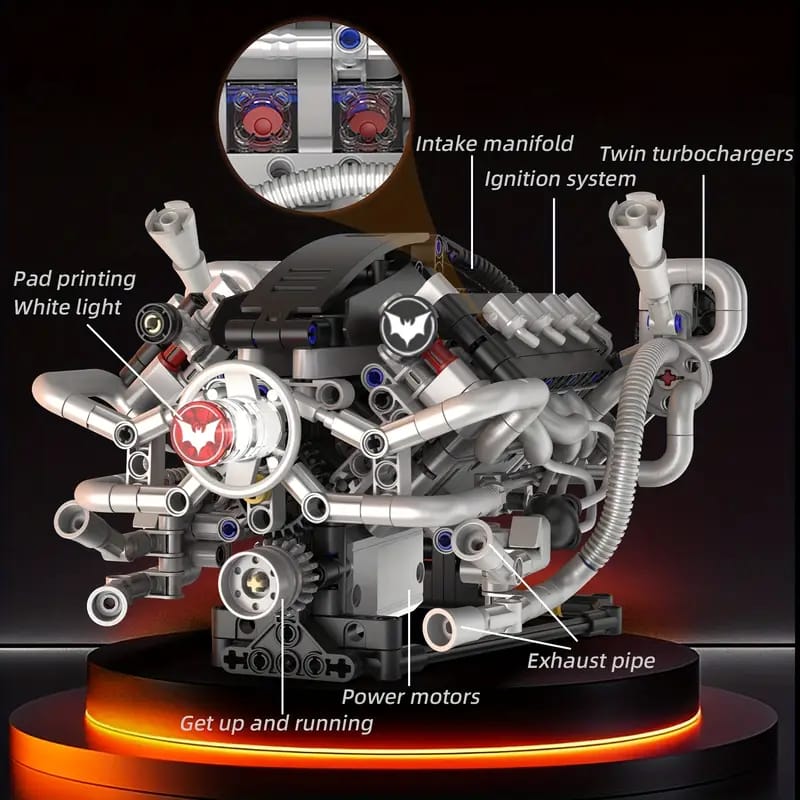 PowerBuild Electric Car Engine Model Kit - 213