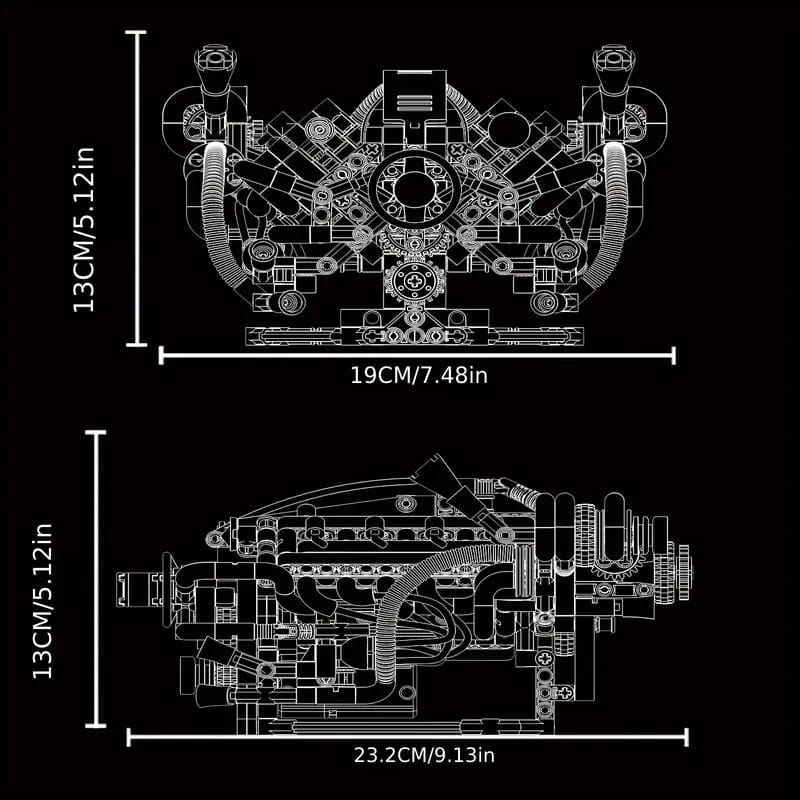 PowerBuild Electric Car Engine Model Kit - 213