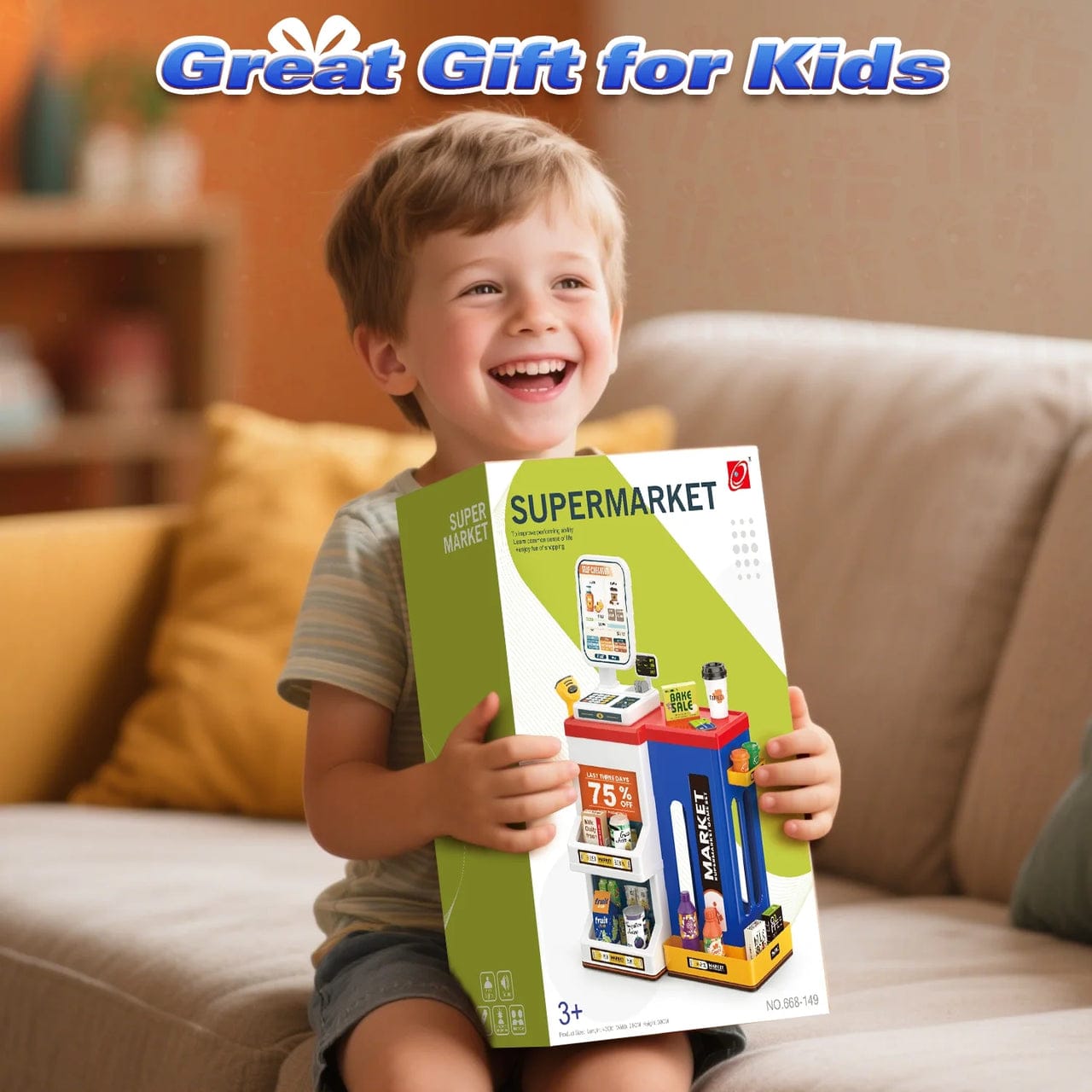 Pretend Play Realistic Shopping Fun Supermarket Set - 149