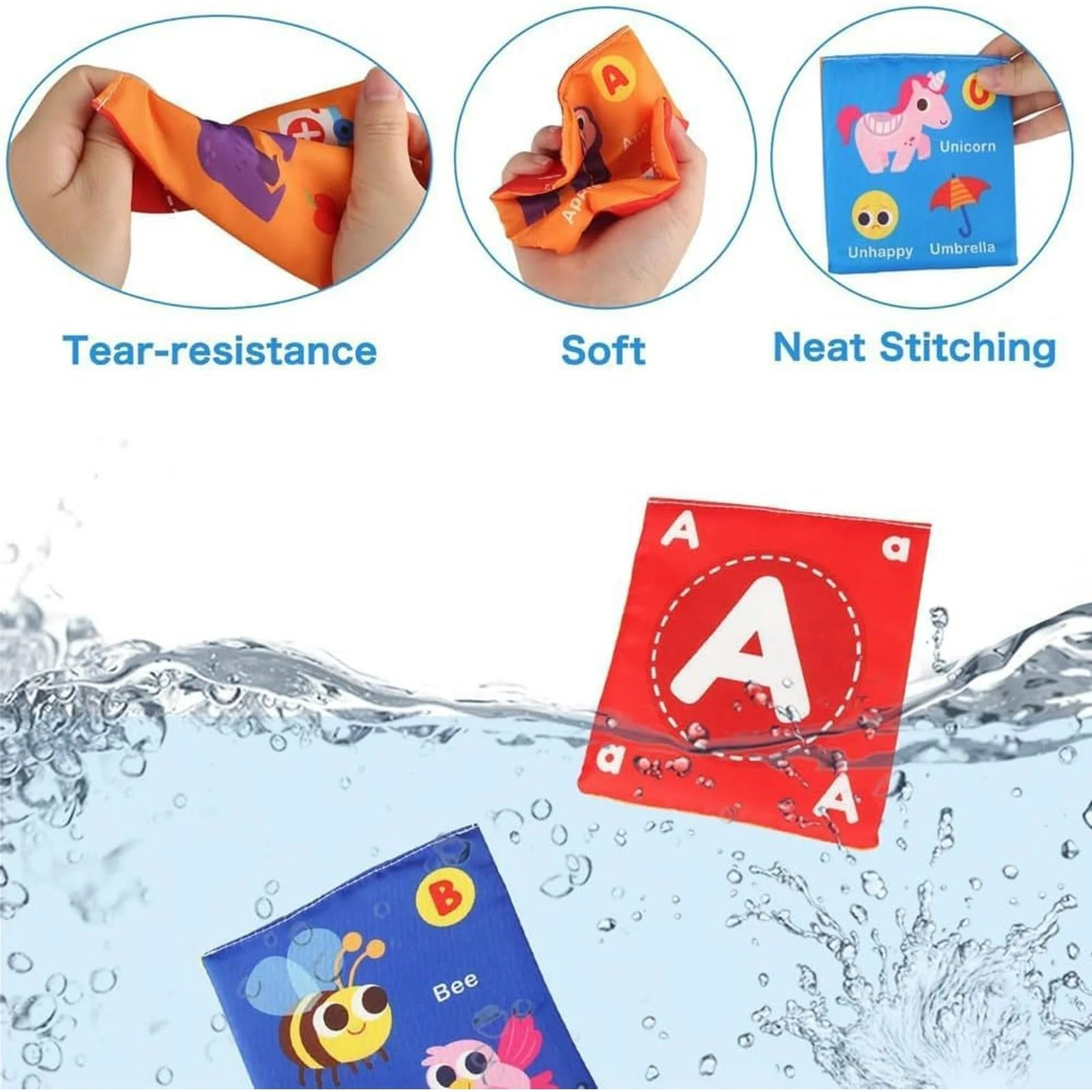 Early Childhood Alphabet Soft Cloth Cards A to Z Learning - 978