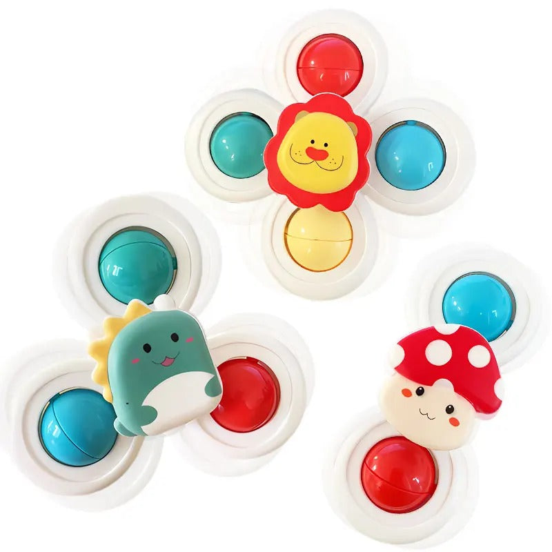 Suction Cup Spinners Sensory Toy 3 Pieces - 471