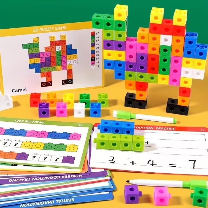 STEM Math Linking Interlinking Cubes Early Learning Activity Set