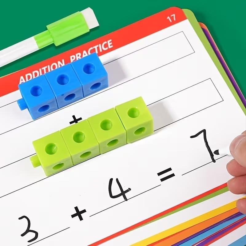STEM Math Linking Interlinking Cubes Early Learning Activity Set