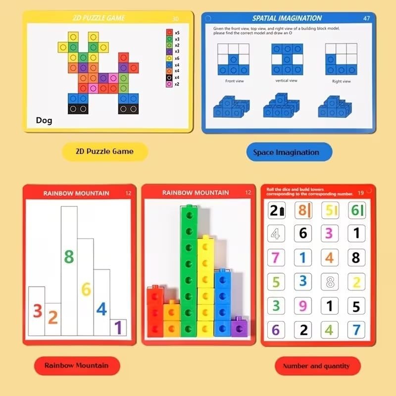 STEM Math Linking Interlinking Cubes Early Learning Activity Set