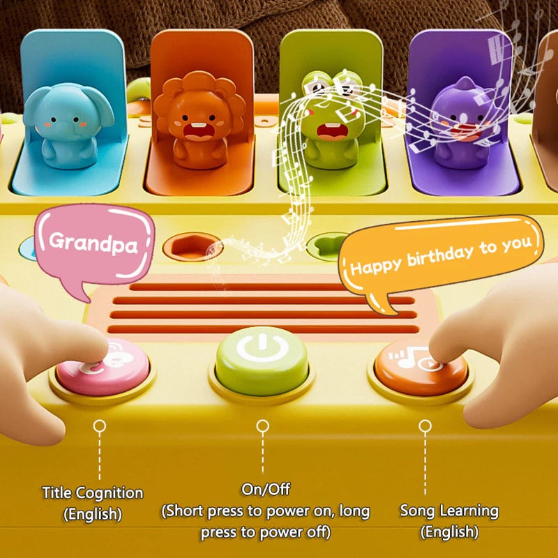 6in1 Multifunctional School Bus Activity Busy Board for Toddlers - B69