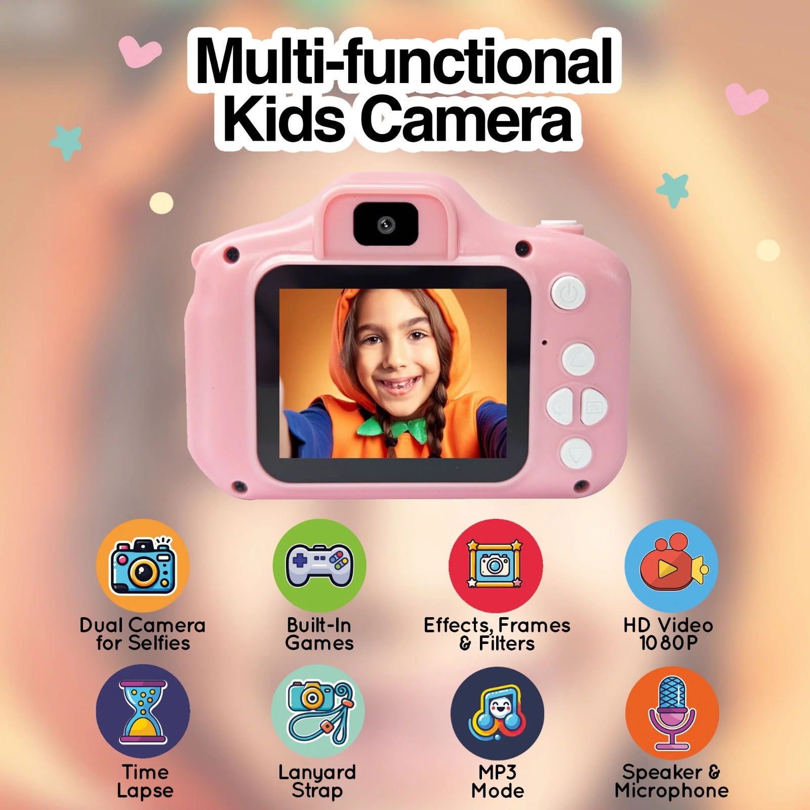 Multifunctional Digital Camera for Kids - Unicorn