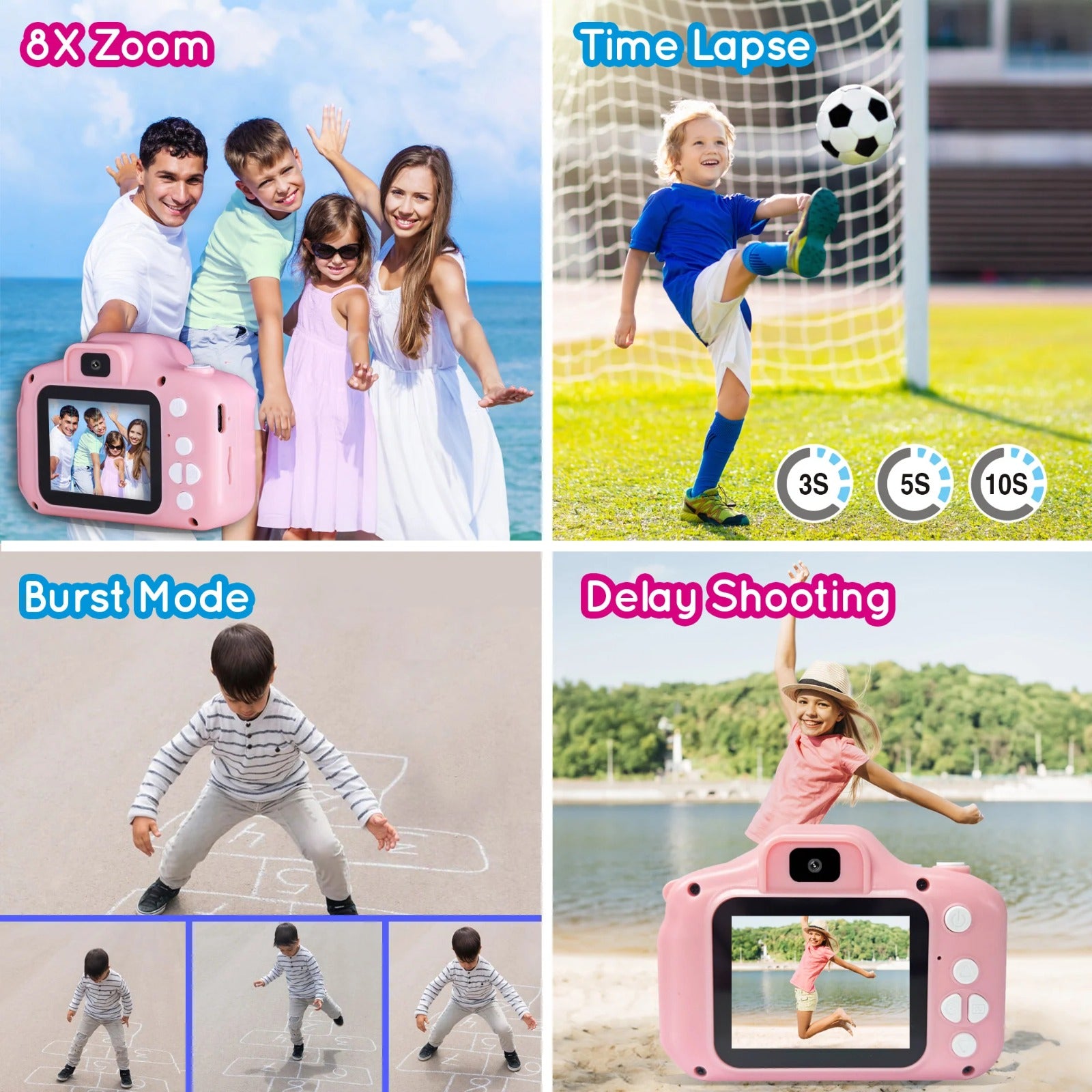 Multifunctional Digital Camera for Kids - Unicorn