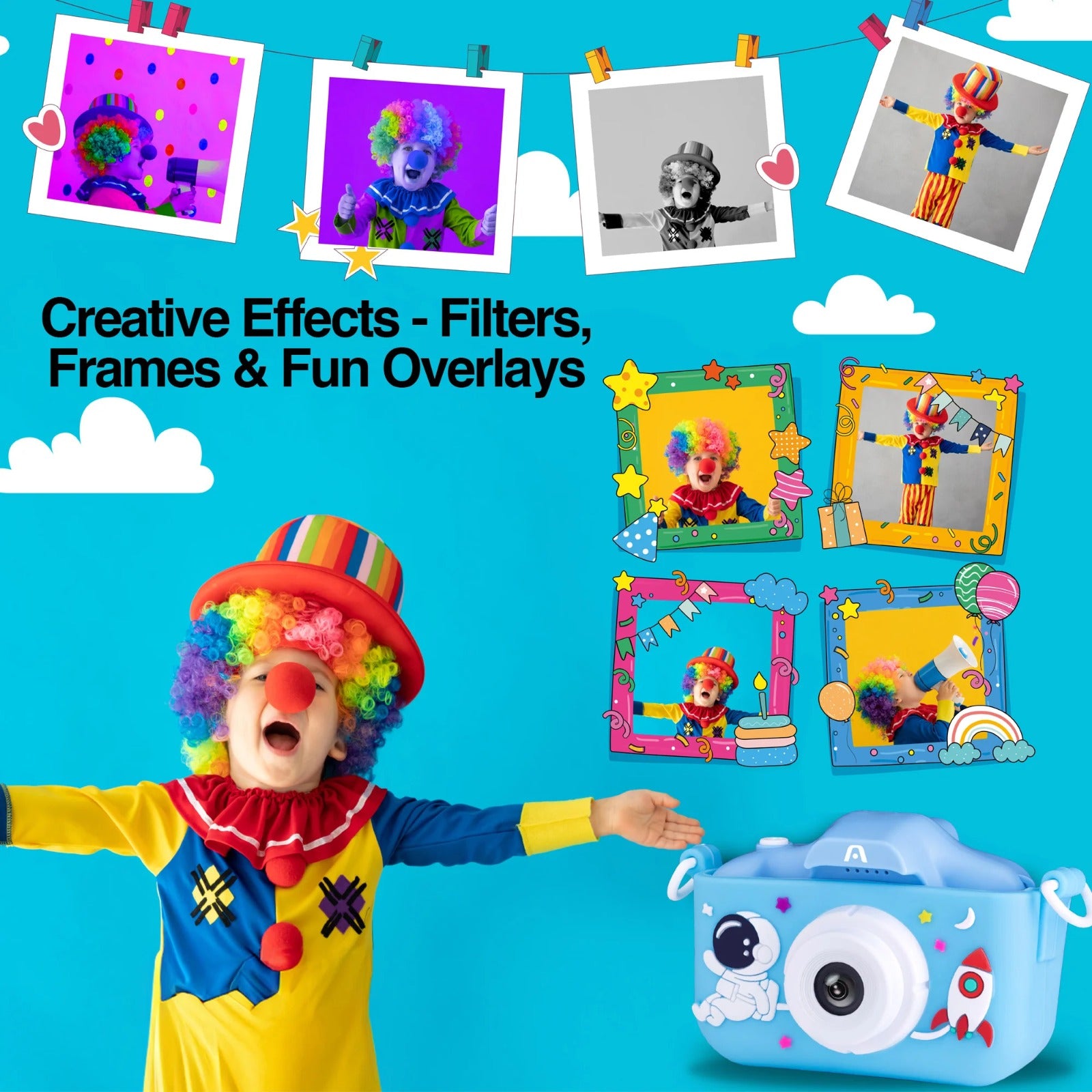 Multifunctional Digital Camera for Kids - Unicorn