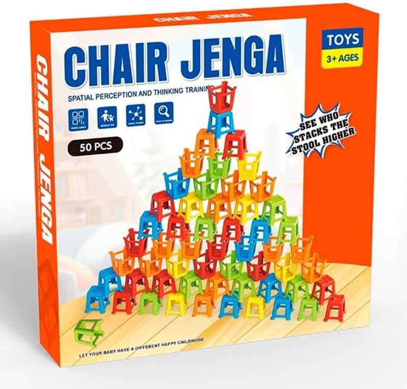 Chair Stacking Balance Game 50 Pieces - 115