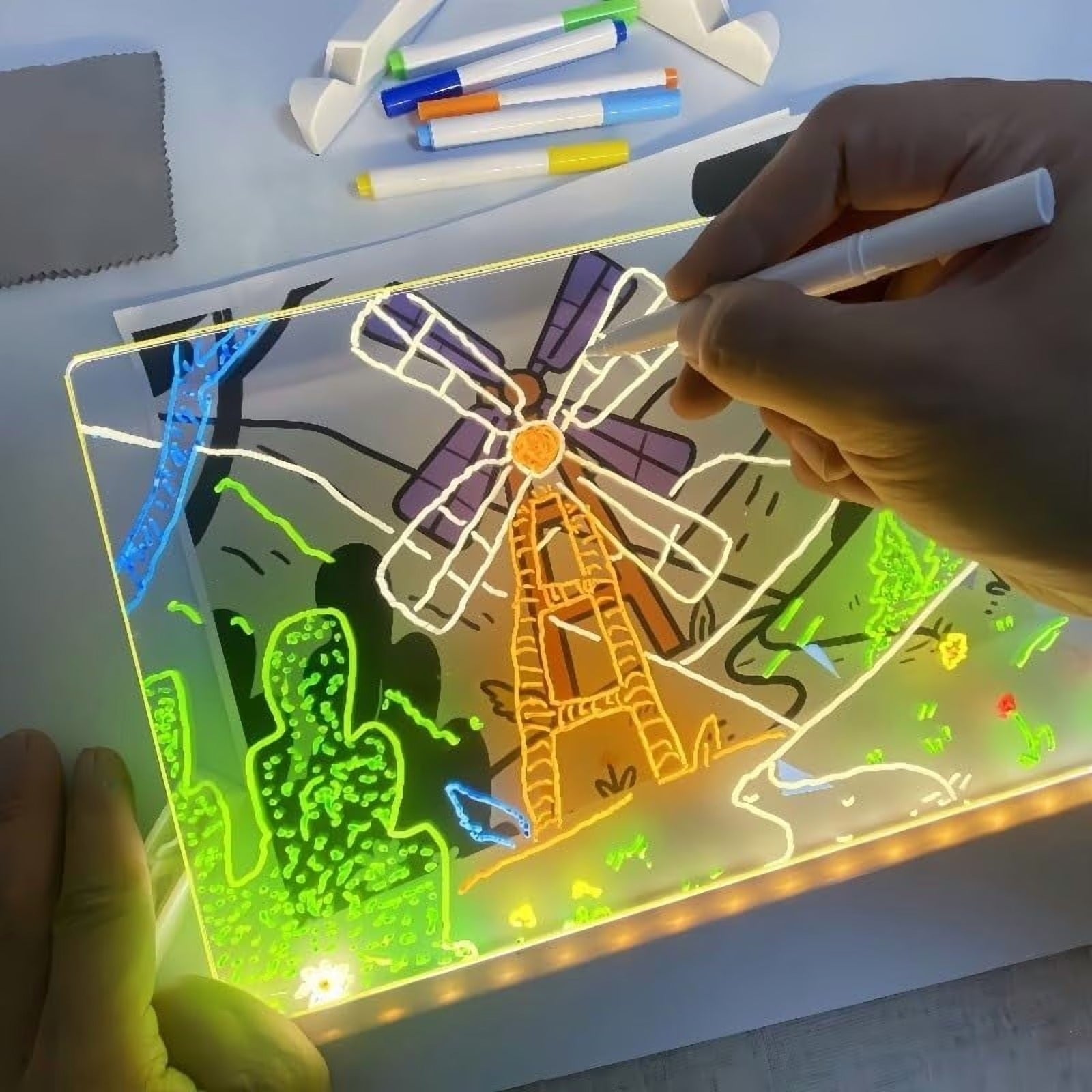 DIY LED Light-Up Writing & Drawing Acrylic Board - 185