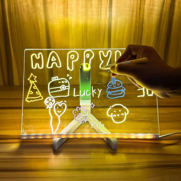 DIY LED Light-Up Writing & Drawing Acrylic Board - 185
