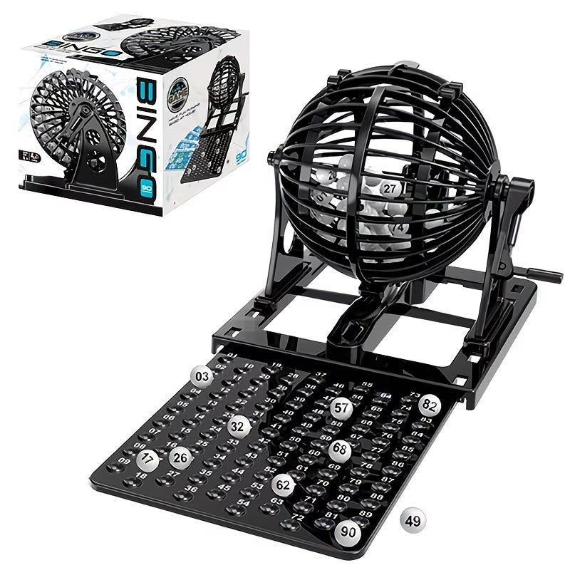 Bingo Game Set with Cage and Number Board - 711