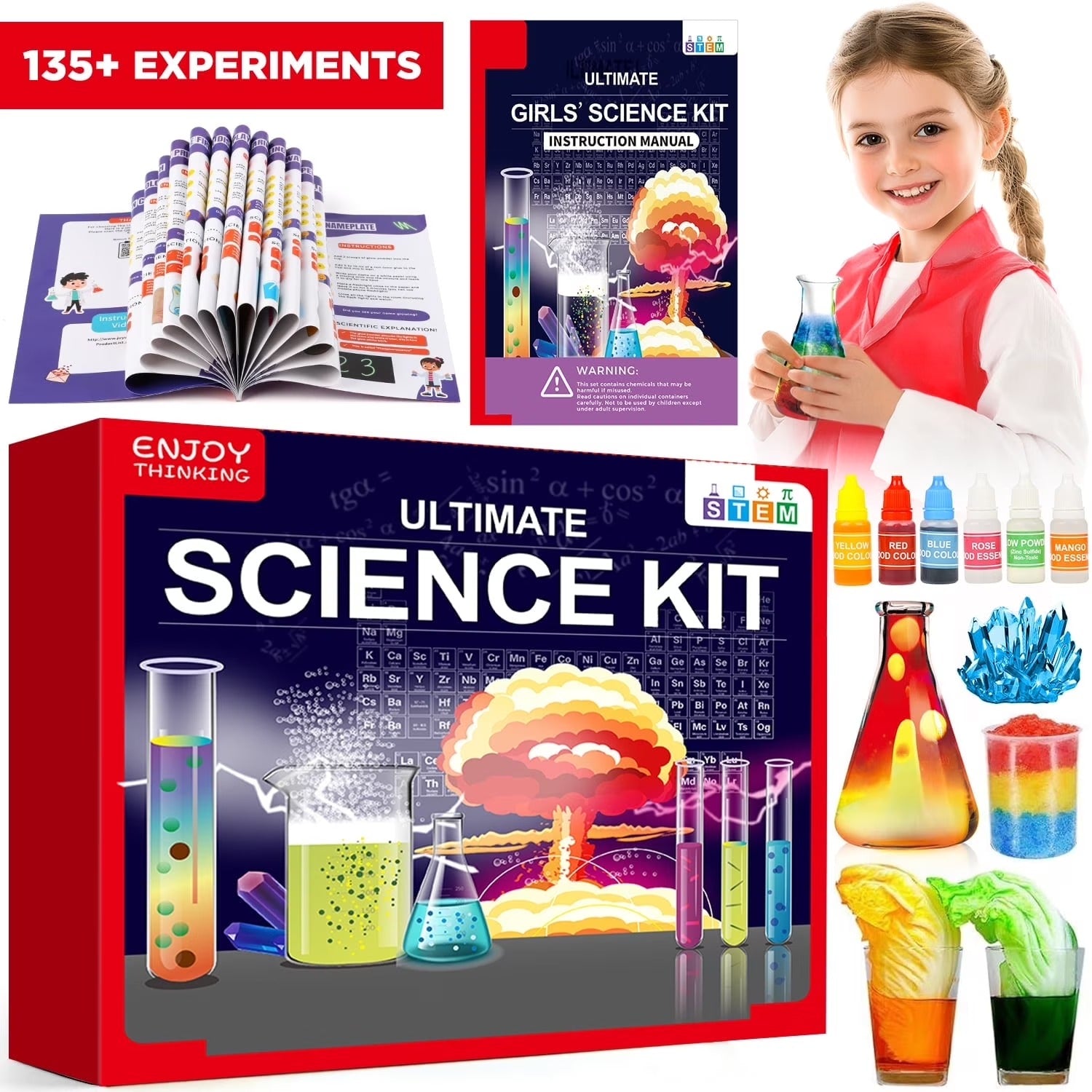 Ultimate Science Kit for Kids 135+ Experiments - 39S