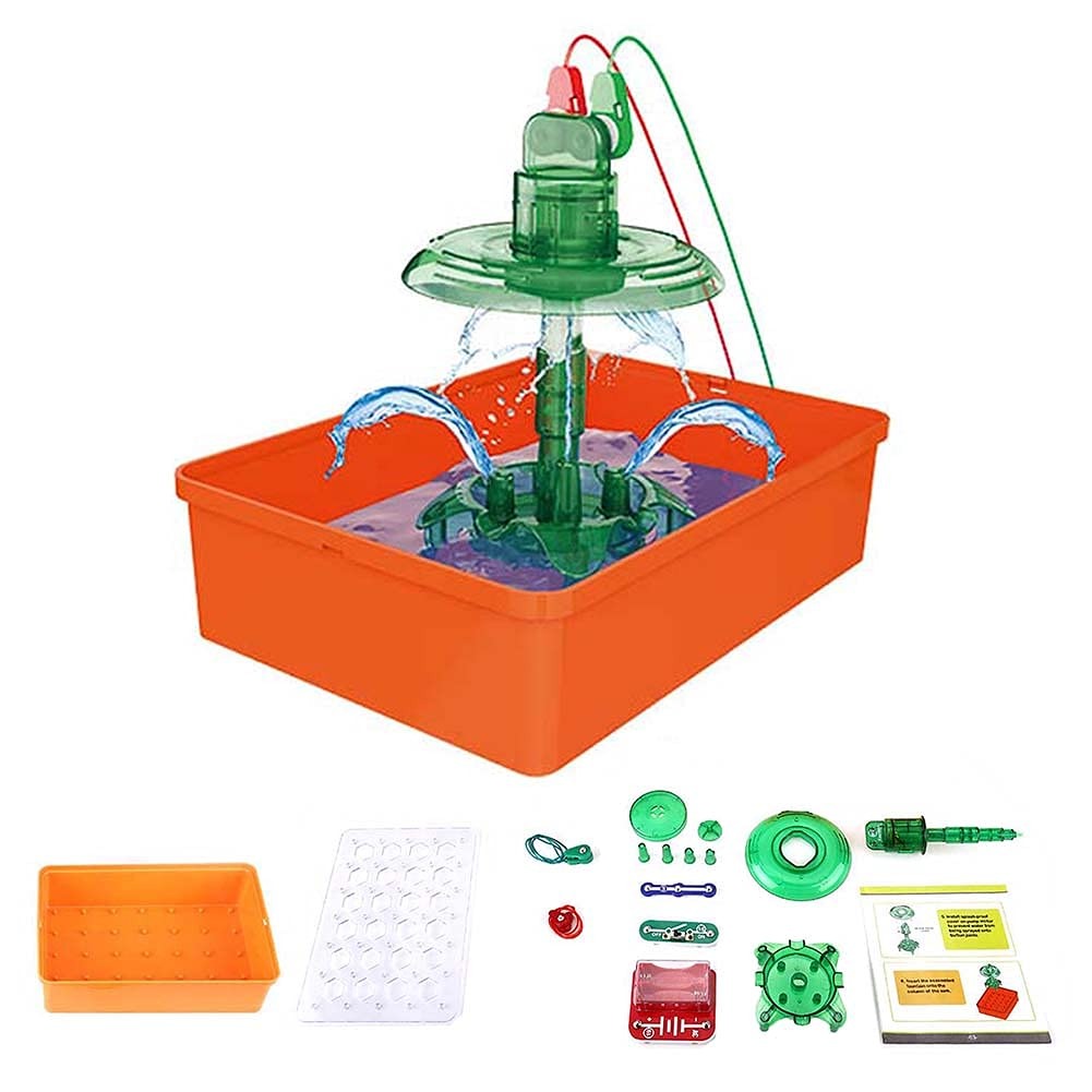 STEM Fountain Electronic Science Kit Buckle Circuit Water Experiment Toy for Kids - 620