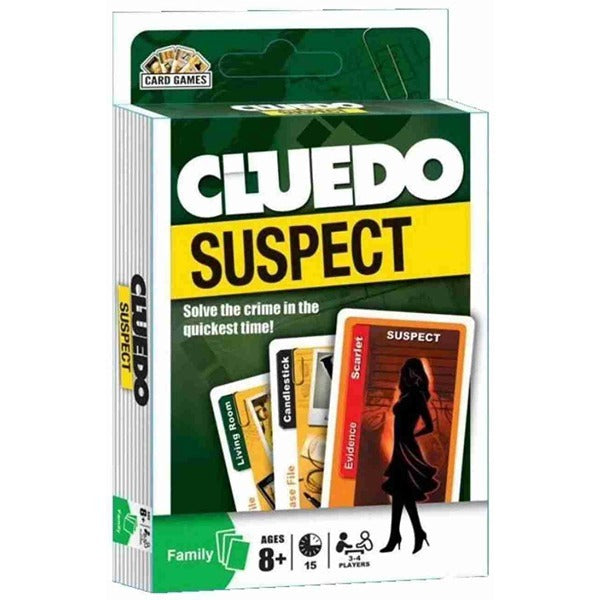 Cluedo Suspect Card Game Fast-Paced Mystery Detective Game - 18G