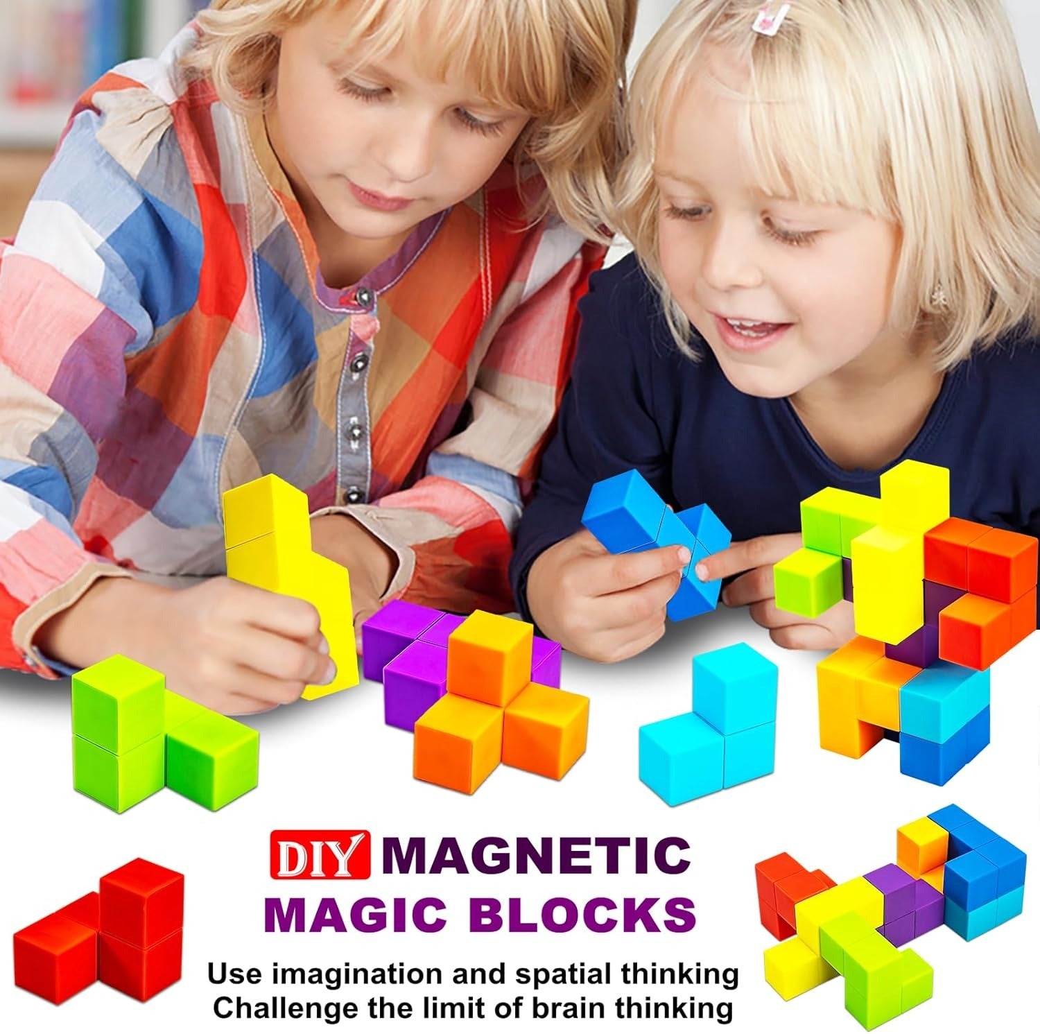 Magnetic Rubik’s Cube Puzzle with 54 Challenge Cards - 102