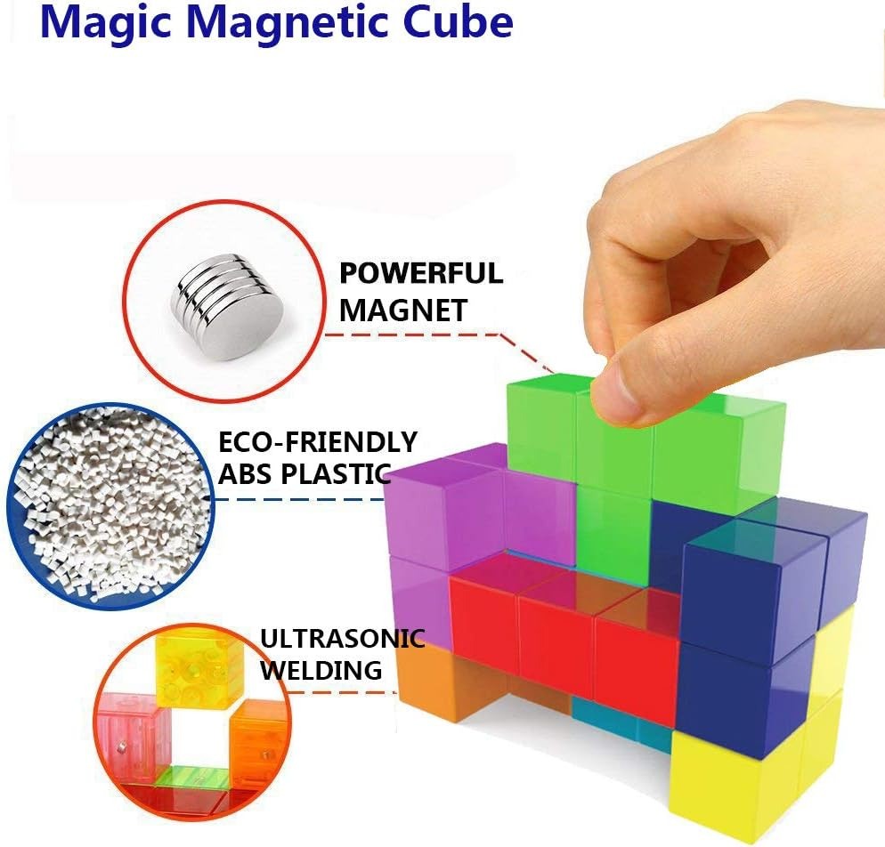 Magnetic Rubik’s Cube Puzzle with 54 Challenge Cards - 102