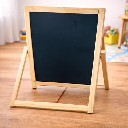 Double-Sided Wooden Learning Easel Board 27cm x 39cm