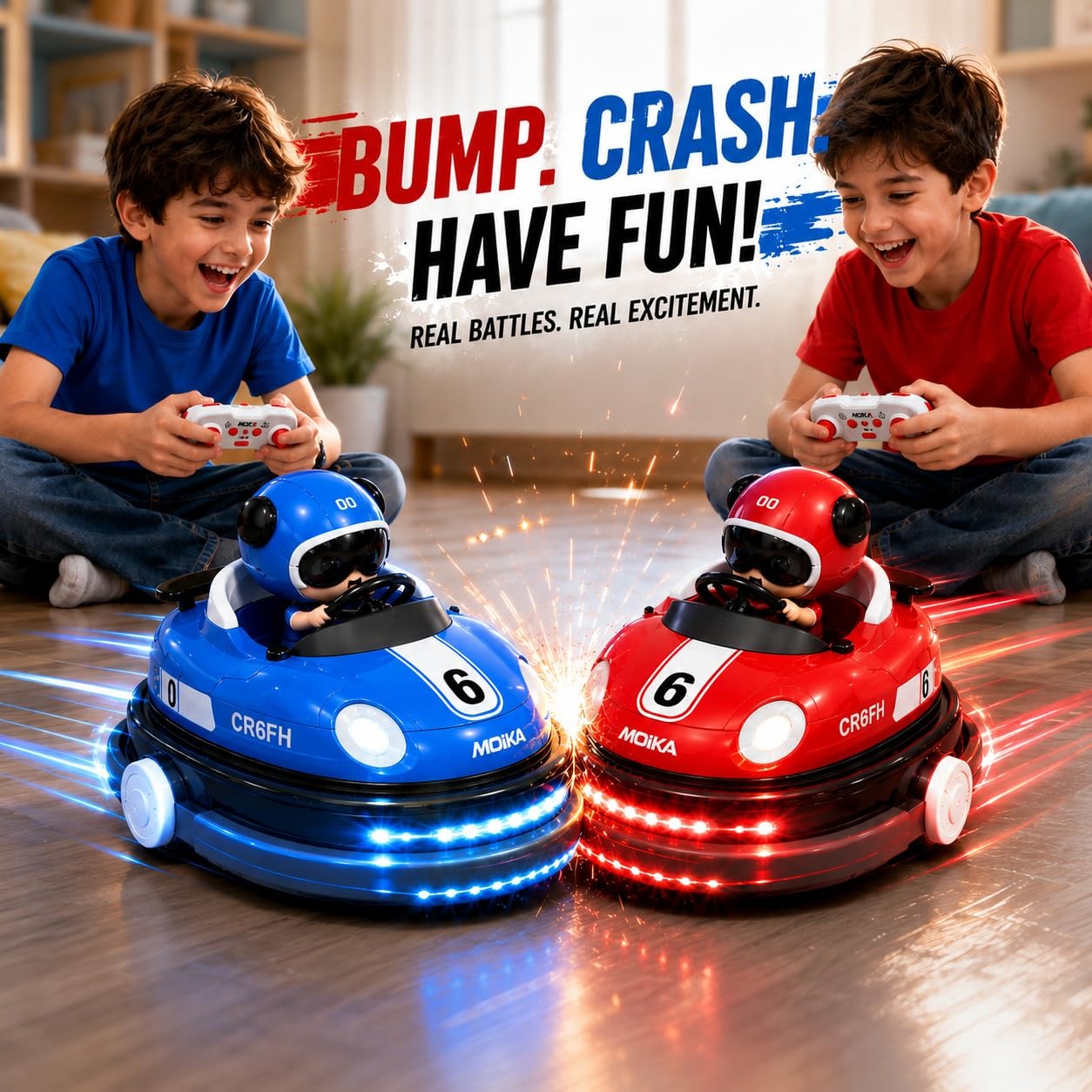 RC Bumper Cars Set of 2pcs Rechargeable Set