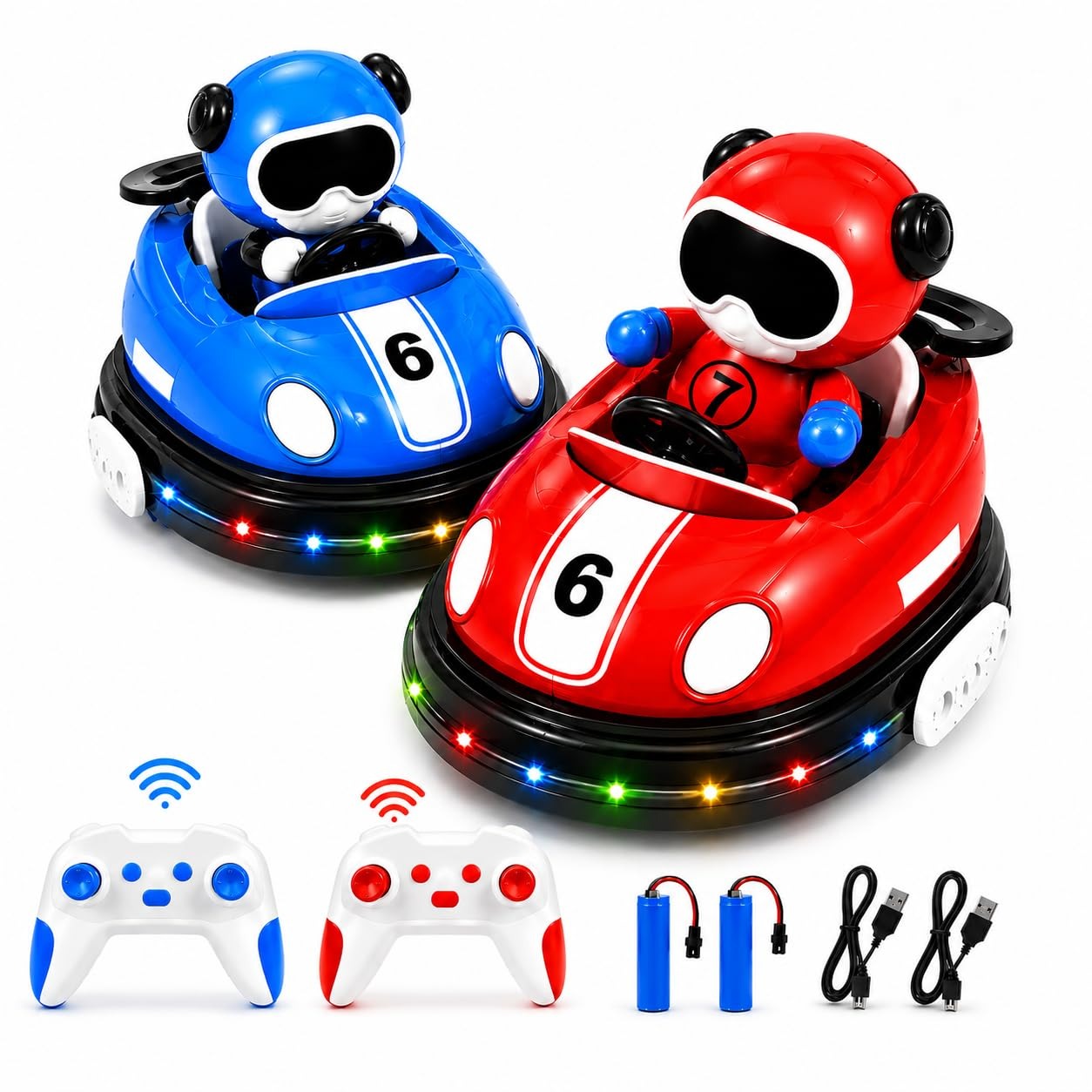 RC Bumper Cars Set of 2pcs Rechargeable Set