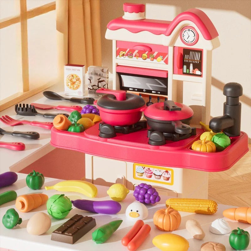 My Mini Little Kitchen Happy Cook Pretend Play Kit 45 piece - 931