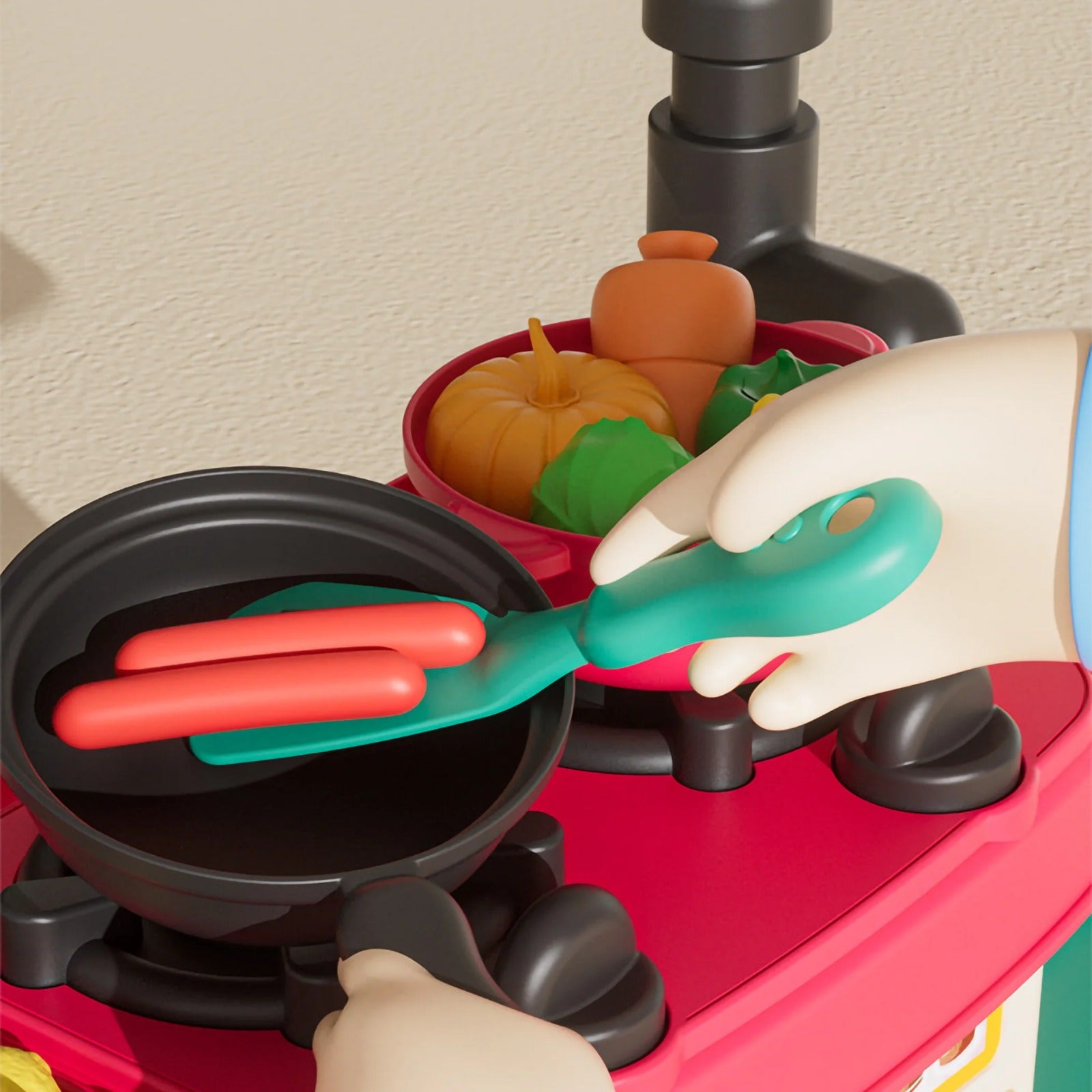 My Mini Little Kitchen Happy Cook Pretend Play Kit 45 piece - 931