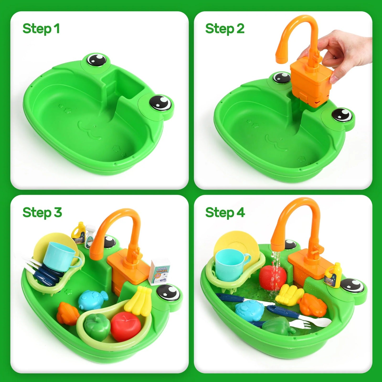 Kitchen Animal Sink Pretend Play Kit  - 29B
