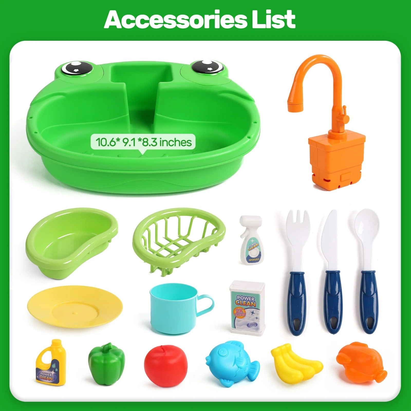 Kitchen Animal Sink Pretend Play Kit  - 29B