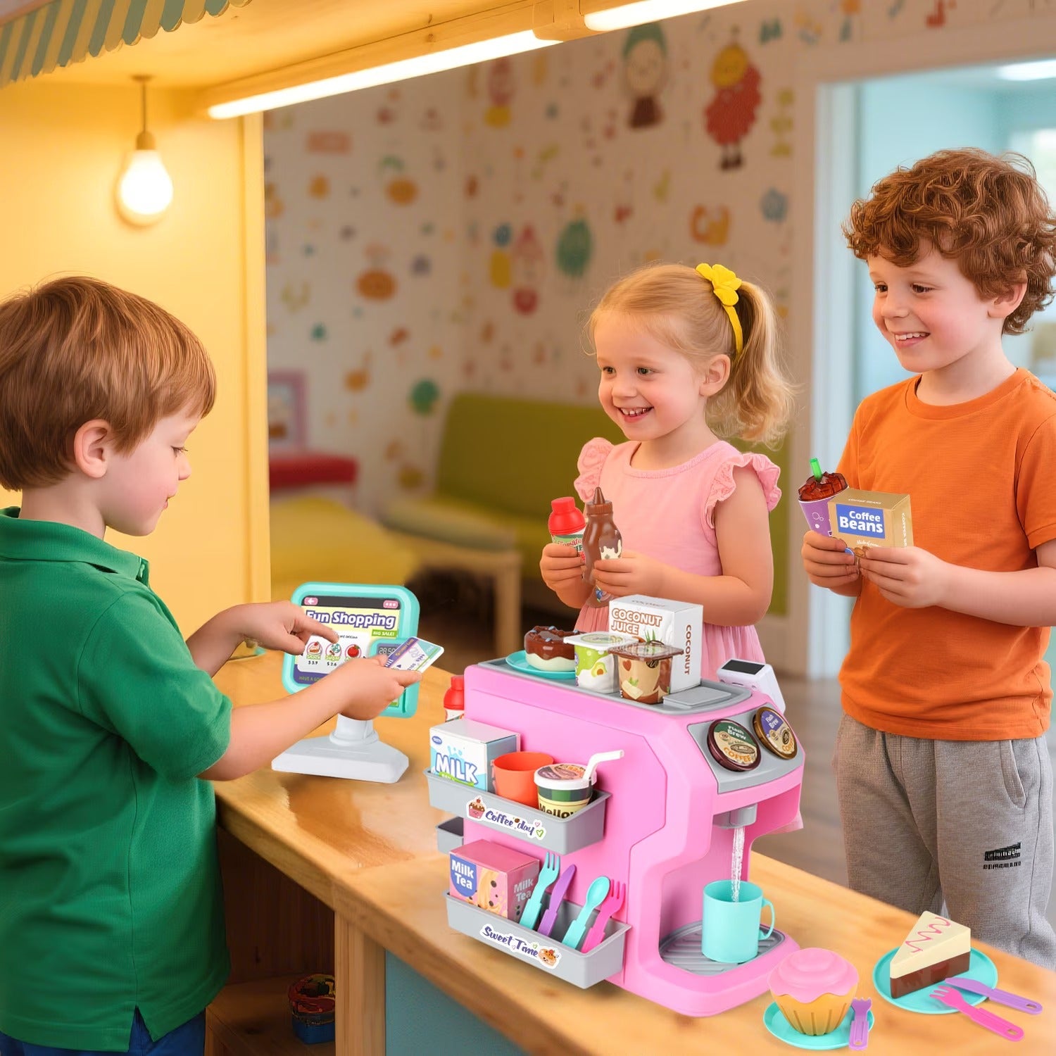 DIY Play House Coffee Shop Pretend Play Kit - 583