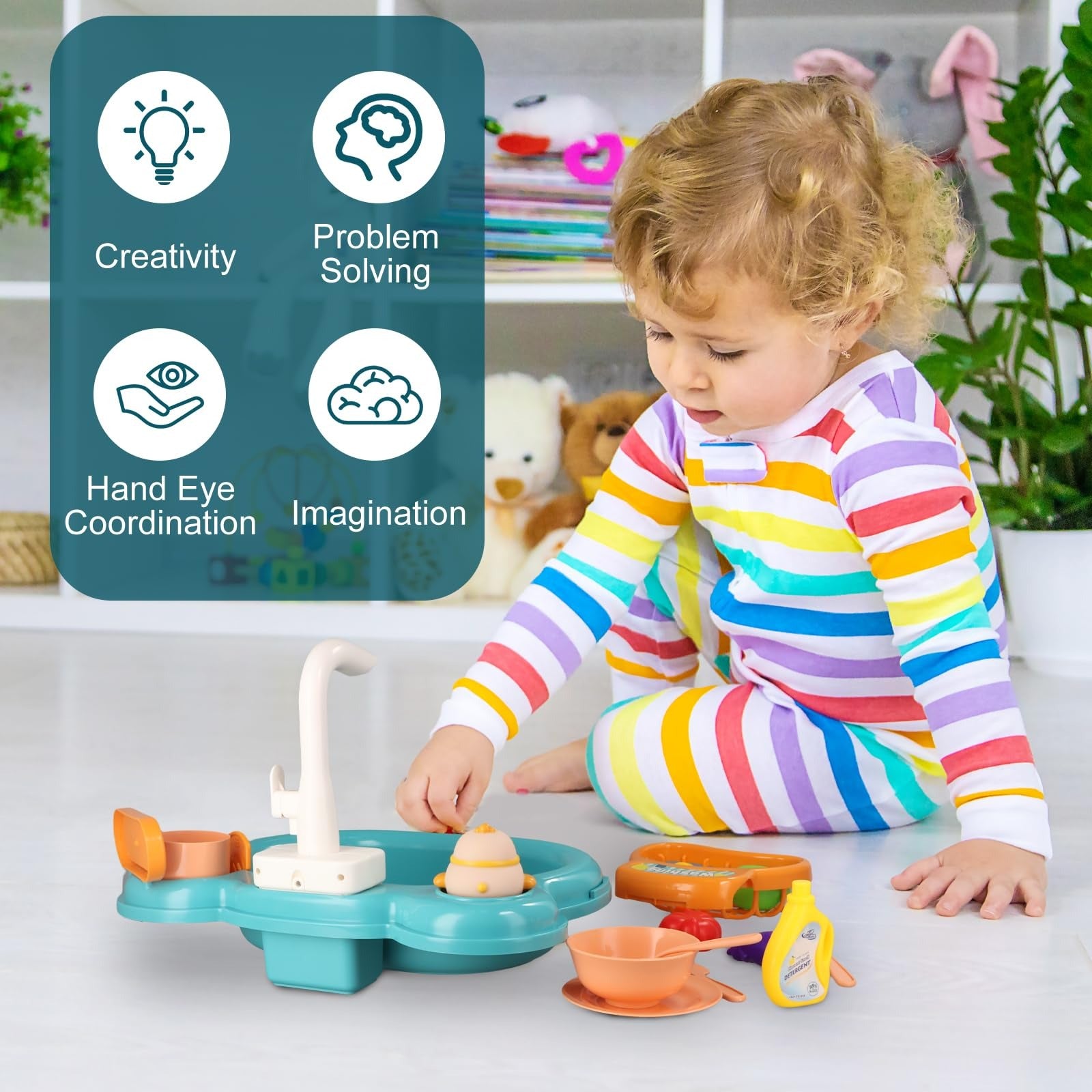 DIY Kitchen Dishwasher Sink Dream Pretend Play Kit - 041